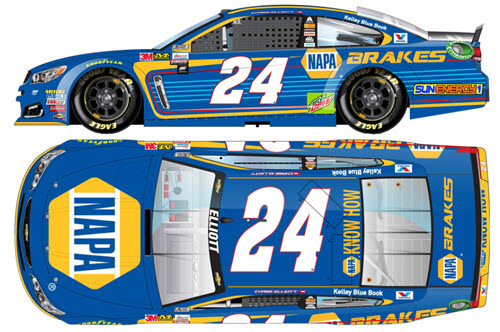2017 Chase Elliott NASCAR Diecast 24 NAPA Brakes CWC 1:24 Lionel Action RCCA Elite Color Chrome 99