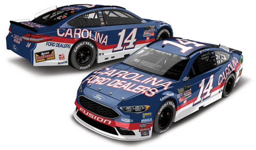2017 Clint Bowyer NASCAR Diecast 14 Carolina Ford Dealers Darlington Retro Throwback CWC 1:24 Lionel Action ARC Color Chrome 96
