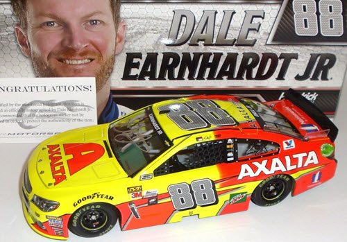 2017 Dale Earnhardt Jr NASCAR Diecast 88 Axalta Flash Point 1:24 CWC Lionel Action ARC Autographed 1
