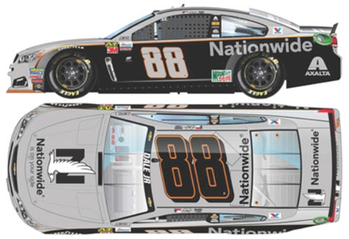 2017 Dale Earnhardt Jr NASCAR Diecast 88 Nationwide Gray Ghost 1:24 CWC Lionel Action RCCA Elite Flashcoat 99