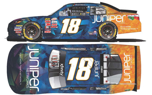 2017 Daniel Suarez NASCAR Diecast 18 Juniper Networks CWC 1:24 Lionel Action ARC 99