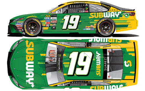 2017 Daniel Suarez NASCAR Diecast 19 Subway CWC 1:24 Lionel Action ARC Color Chrome 99