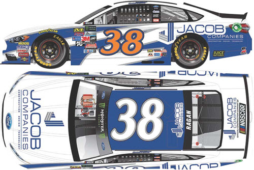 2017 David Ragan NASCAR Diecast 38 Jacob Companies 1:24 CWC Lionel Action ARC 99