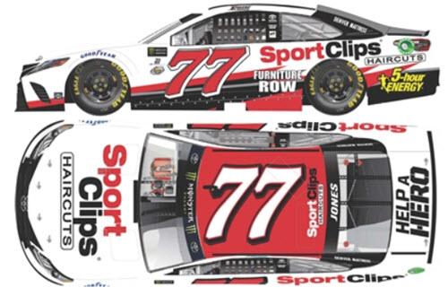 2017 Erik Jones NASCAR Diecast 77 Sport Clips CWC 1:24 Lionel Action ARC Color Chrome 99