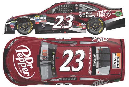 2017 Gray Gaulding NASCAR Diecast 23 Dr Pepper CWC 1:24 Lionel Action ARC Color CHrome 99