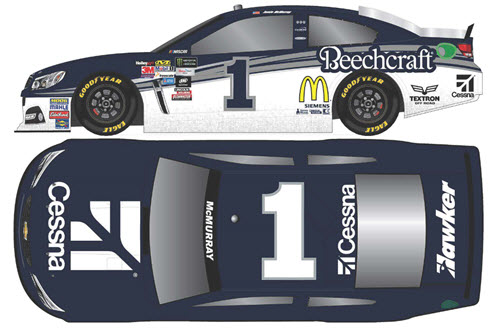 2017 Jamie McMurray NASCAR Diecast 1 Cessna Beechcraft CWC 1:24 Lionel Action ARC 99