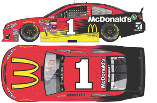 2017 Jamie McMurray NASCAR Diecast 1 McDonalds CWC 1:24 Lionel Action ARC Color Chrome 99