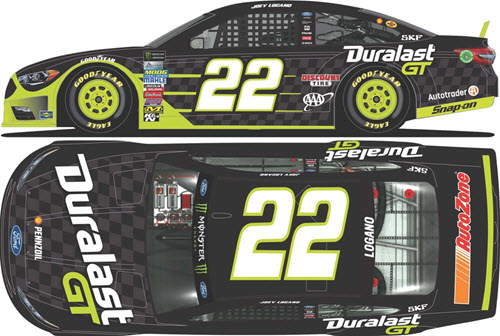 2017 Joey Logano NASCAR Diecast 22 Duralast GT CWC 1:24 Lionel Action ARC 99