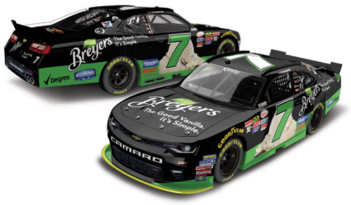 2017 Justin Allgaier NASCAR Diecast 7 Breyers 1:64 CWC Lionel Action ARC 99