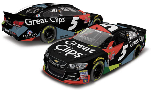 2017 Kasey Kahne NASCAR Diecast 5 Great Clips CWC 1:24 Lionel Action ARC Color Chrome 99
