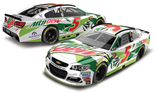 2017 Kasey Kahne NASCAR Diecast 5 Mountain Dew All Star CWC 1:24 Lionel Action ARC Color Chrome 98