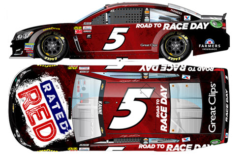 2017 Kasey Kahne NASCAR Diecast 5 Rated Red CWC 1:64 Lionel Action ARC 99