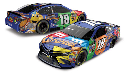 2017 Kyle Busch NASCAR Diecast 18 M&M M&Ms Caramel Pocono Win Raced Version CWC 1:24 Lionel Action RCCA Elite 98