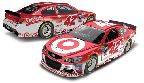 2017 Kyle Larson NASCAR Diecast 42 Target 1:24 CWC Lionel Action RCCA Elite Color Chrome 99