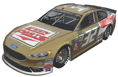 2017 Matt Dibenedetto NASCAR Diecast 32 Keen Parts Darlington Retro Throwback CWC 1:24 Lionel Action ARC Color Chrome 99