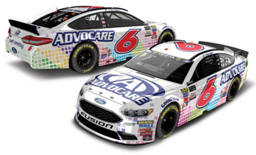 2017 Trevor Bayne NASCAR Diecast 6 Advocare 1:24 CWC Lionel Action ARC Color Chrome 99