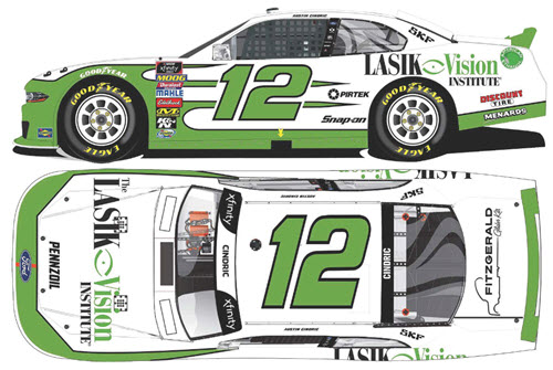2018 Austin Cindric NASCAR Diecast 12 Lasik Vision Institute CWC 1:24 Lionel Action ARC Color Chrome 99