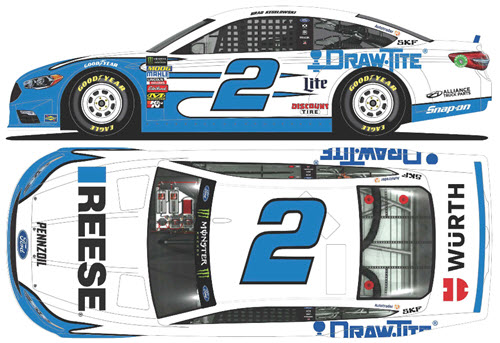 2018 Brad Keselowski NASCAR Diecast 2 Reese Draw Tite 1:24 Lionel Action RCCA Elite Color Chrome 99