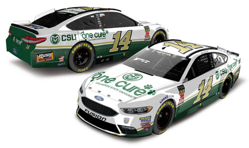 2018 Clint Bowyer NASCAR Diecast 14 One Cure Animal Cancer Center CWC 1:24 Lionel Action ARC Color Chrome 99
