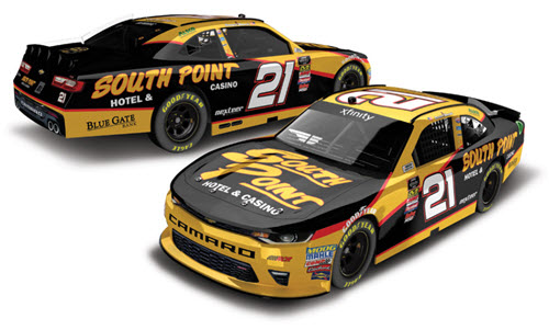 2018 Daniel Hemric NASCAR Diecast 21 South Point Casino CWC 1:24 Lionel Action ARC Color Chrome 98
