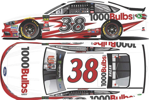 2018 David Ragan NASCAR Diecast 38 1000Bulbs 1000 Bulbs 1:24 CWC Lionel Action ARC Color Chrome 99