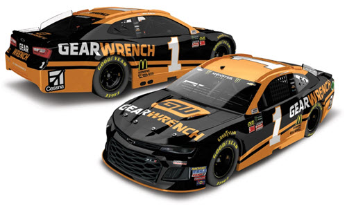 2018 Jamie McMurray NASCAR Diecast 1 Gear Wrench CWC 1:24 Lionel Action RCCA Elite Color Chrome 99
