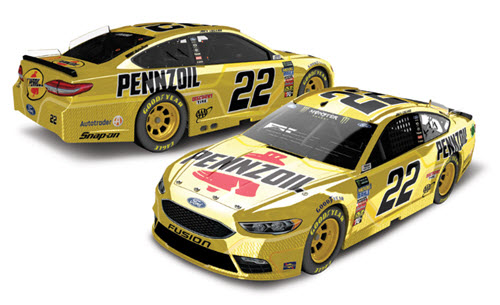 2018 Joey Logano NASCAR Diecast 22 Pennzoil CWC 1:24 Lionel Action RCCA Elite Color Chrome 98
