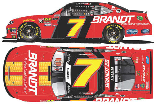 2018 Justin Allgaier NASCAR Diecast 7 Brandt CWC 1:64 Lionel Action ARC 99