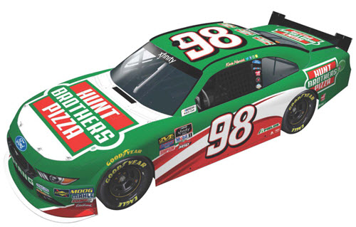 2018 Kevin Harvick NASCAR Diecast 98 Hunt Brothers Pizza Mustang CWC 1:24 Lionel Action ARC Color Chrome 99