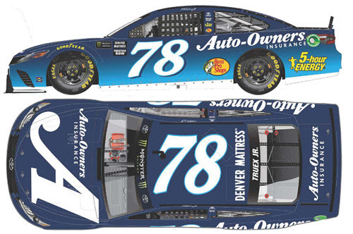 2018 Martin Truex Jr NASCAR Diecast 78 Auto Owners Insurance A CWC 1:24 Lionel Action ARC Color Chrome 99
