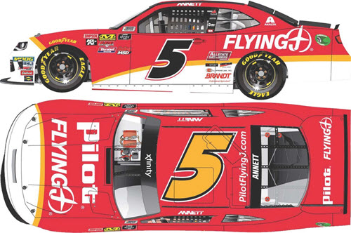 2018 Michael Annett NASCAR Diecast 5 Pilot Flying J CWC 1:24 Lionel Action ARC Color Chrome 99