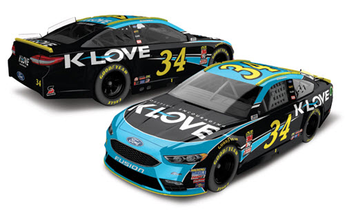2018 Michael McDowell NASCAR Diecast 43 K Love KLove Radio 1:24 CWC Lionel Action ARC Color Chrome 98