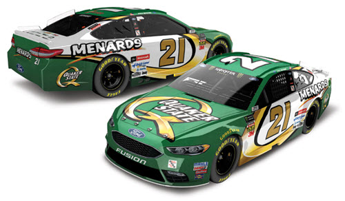 2018 Paul Menard NASCAR Diecast 21 Quaker State CWC 1:24 Lionel Action ARC 98