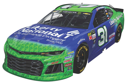 2018 Ryan Newman NASCAR Diecast 31 Liberty National Insurance CWC 1:24 Lionel Action ARC Color Chrome 99