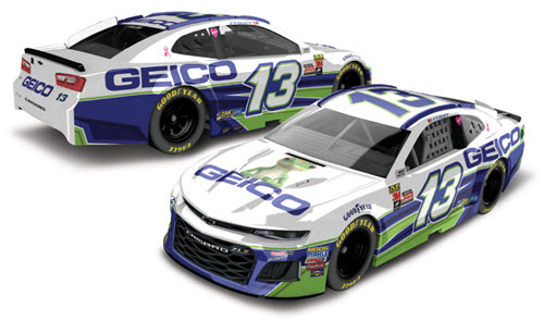 2018 Ty Dillon NASCAR Diecast 13 Geico Insurance CWC 1:24 Lionel Action ARC Color Chrome 98