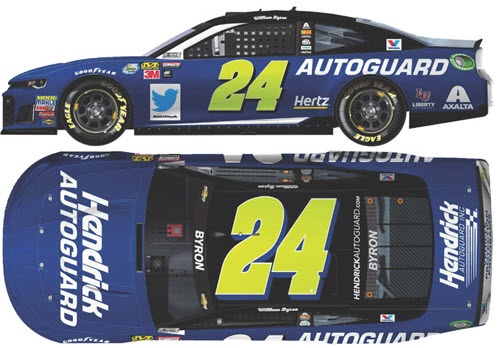 2018 William Byron NASCAR Diecast 24 Hendrick Autoguard CWC 1:24 Lionel Action RCCA Elite Color Chrome 99