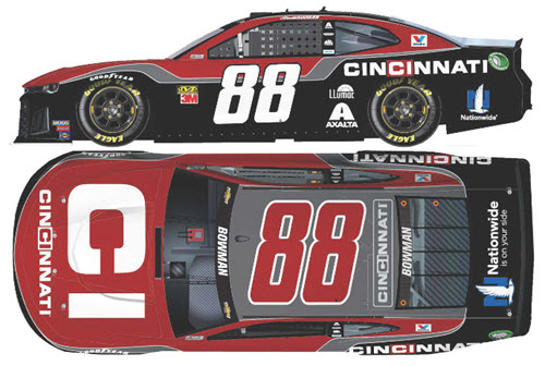 2019 Alex Bowman NASCAR Diecast 88 Cincinnati CWC 1:24 Lionel Action RCCA Elite 99