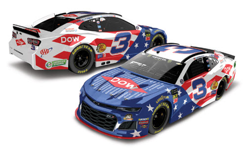 2019 Austin Dillon NASCAR Diecast 3 Dow Salutes Veterans CWC 1:24 Lionel Action ARC Color Chrome 99