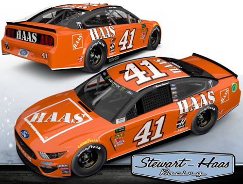 2019 Daniel Suarez NASCAR Diecast 41 Haas Darlington Retro Throwback CWC 1:24 Lionel Action RCCA Elite Color Chrome 98