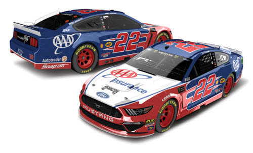 2019 Joey Logano NASCAR Diecast 22 AAA Insurance CWC 1:24 Lionel Action RCCA Elite Color Chrome 99