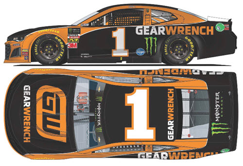 2019 Kurt Busch NASCAR Diecast 1 GW Gear Wrench CWC 1:24 Lionel Action RCCA Elite Color Chrome 99
