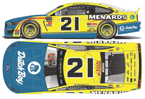2019 Paul Menard NASCAR Diecast 21 Dutch Boy CWC 1:24 Lionel Action ARC Color Chrome 99
