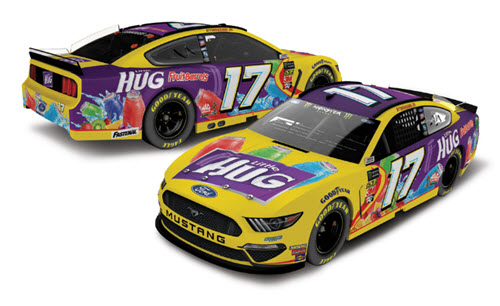 2019 Ricky Stenhouse Jr NASCAR Diecast 17 Little Hug Fruit Barrles CWC 1:24 Lionel Action ARC Color Chrome Autographed 99
