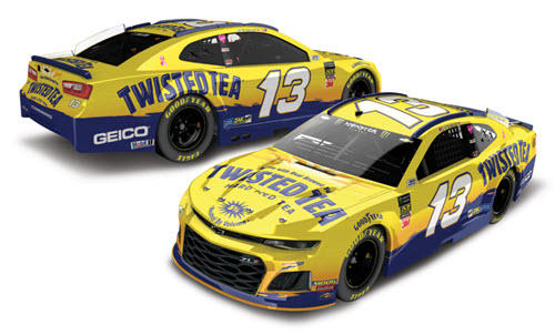 2019 Ty Dillon NASCAR Diecast 13 Twisted Tea CWC 1:24 Lionel Action RCCA Elite Color Chrome 99