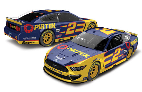 2020 Brad Keselowski NASCAR Diecast 2 PIRTEK 1:24 Lionel Action ARC Color Chrome Autographed 99