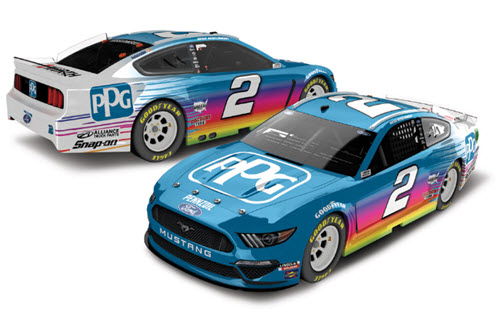 2020 Brad Keselowski NASCAR Diecast 2 PPG 1:24 Lionel Action RCCA Elite Color Chrome 99