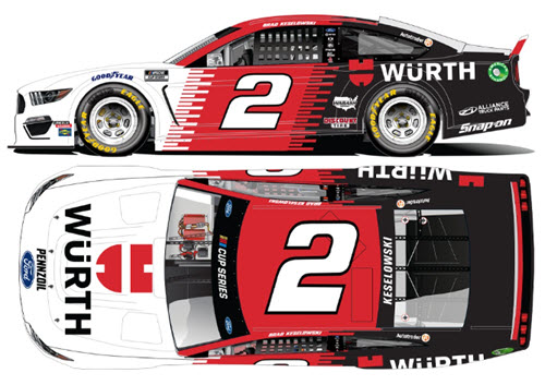 2020 Brad Keselowski NASCAR Diecast 2 Wurth 1:24 Lionel Action ARC 99