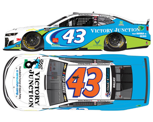 2020 Bubba Wallace NASCAR Diecast 43 Victory Junction CWC 1:24 Lionel Action RCCA Elite Liquid Color 99