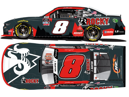 2020 Jeb Burton NASCAR Diecast 8 Rocky Boots 1:24 Lionel Action ARC 99