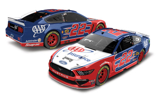 2020 Joey Logano NASCAR Diecast 22 AAA Insurance CWC 1:24 Lionel Action RCCA Elite Liquid Color 99